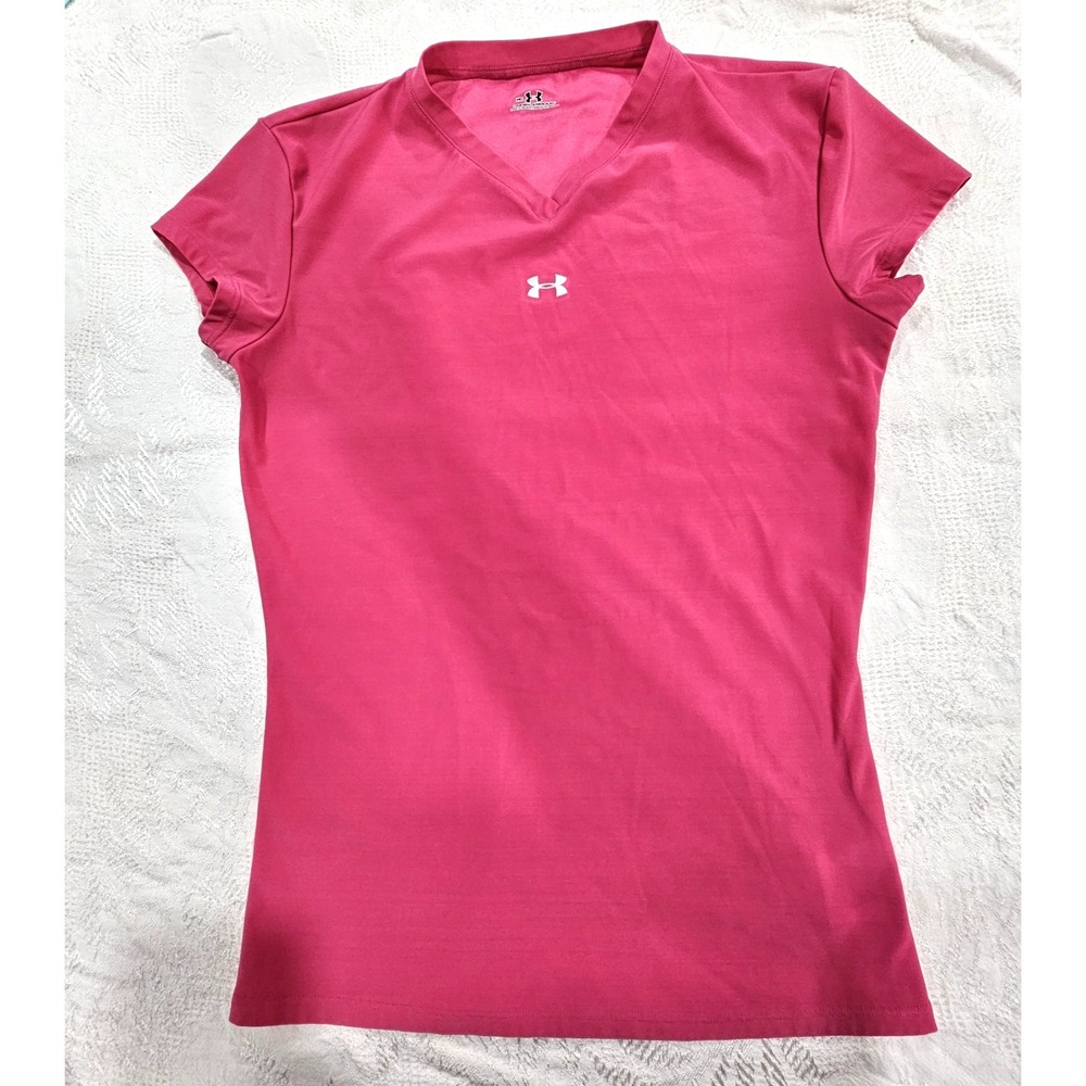 Under Armour HeatGear Women's Pink Compression Athletic Shirt